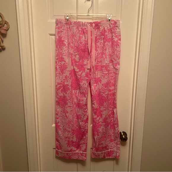 Lilly Pulitzer Pink Pajama Pants Size L - Picture 2 of 6